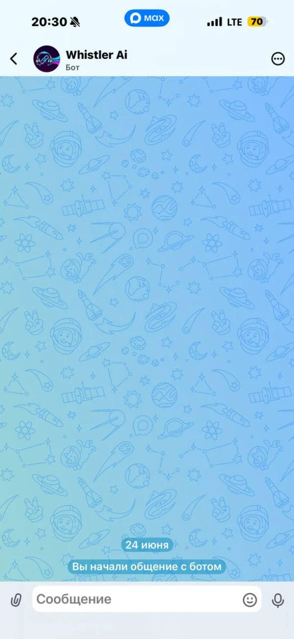 Whistler AI в мессенджере MAX — транскрибация без VPN